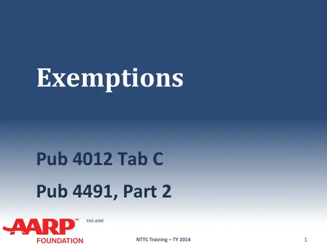 Exemption Order : 豁免令