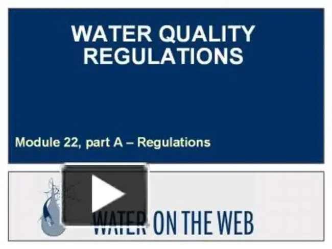Water Quality Division : 水质科