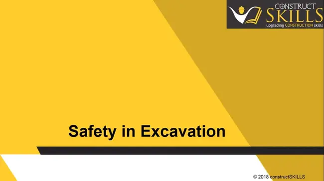 Excavation Awareness And Safety Training : 挖掘意识和安全培训