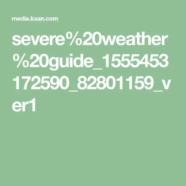 Severe Weather : 恶劣天气