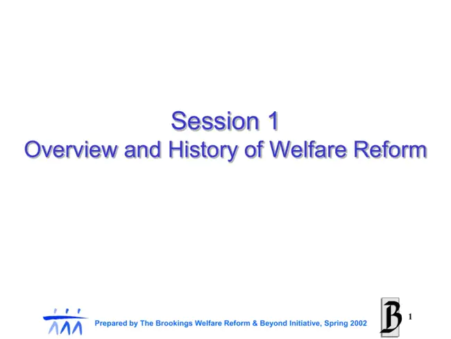 Welfare Reform Research : 福利改革研究