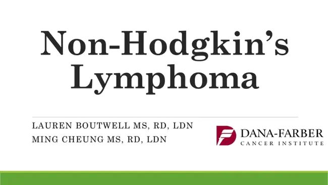 Non Hodgkins Lymphoma : 非霍奇金淋巴瘤