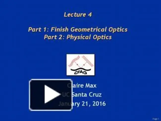 Diffraction Optics : 衍射光学