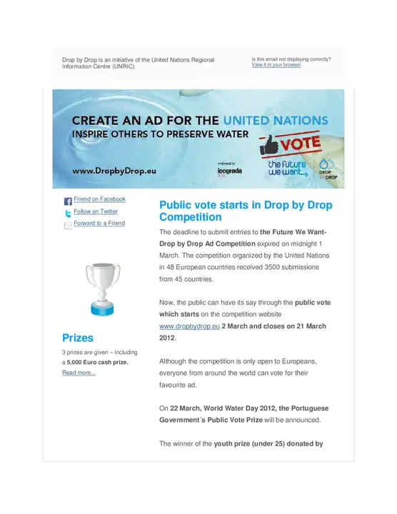 United Nations World Water Development Report : 联合国世界水发展报告