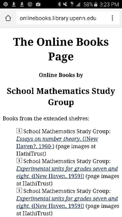 School Mathematics Study Group : 学校数学学习小组