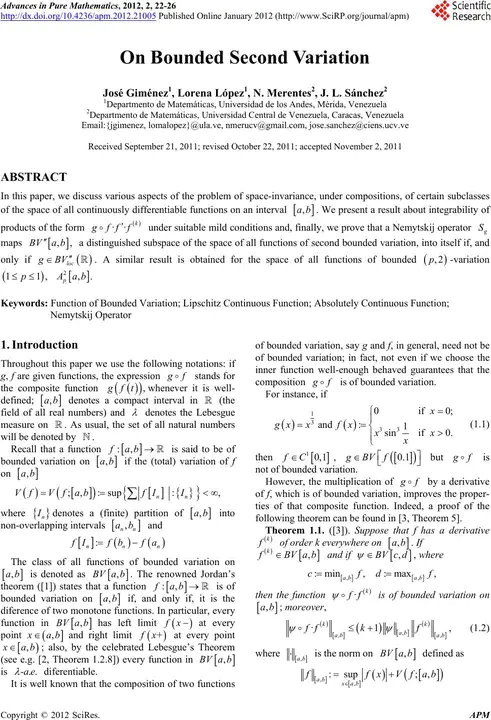 Bounded Differential Variation : 有界微分变差