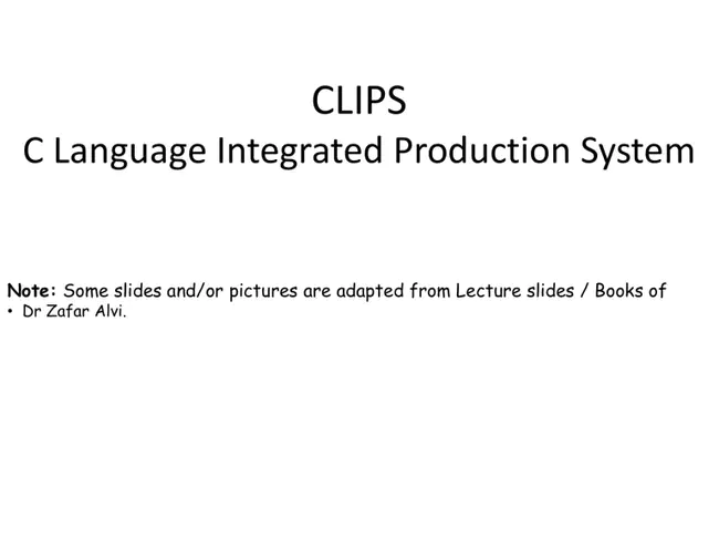 Clips Constraints Programming : 剪辑约束编程