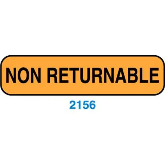 Non-Returnable : 不可退货