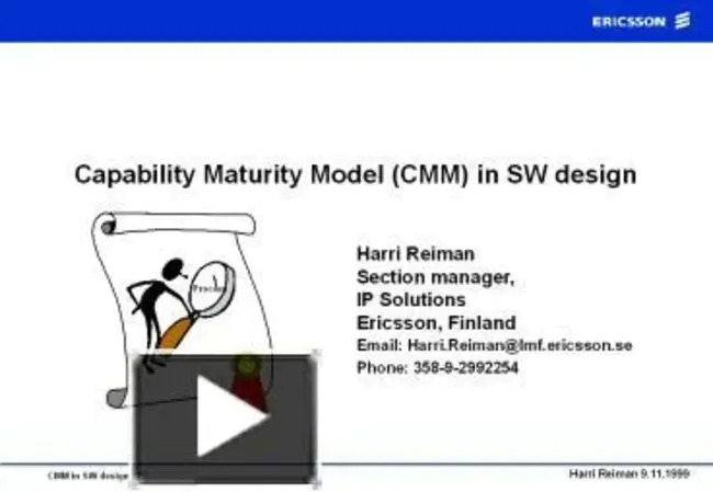 Capability Maturity : 能力成熟度