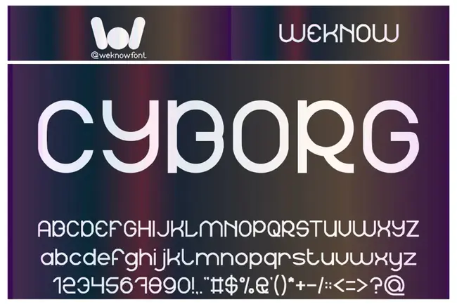 Zyborgs true type font : Zyborgs true type 字体