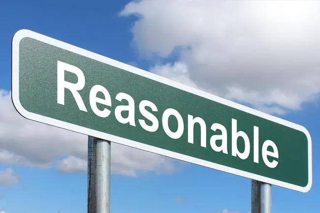 Reasonable : 合理的