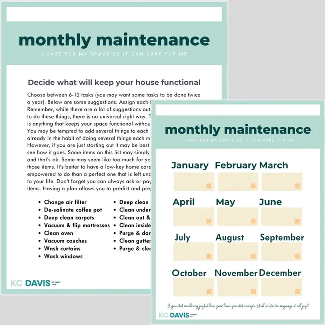 Maintenance Planning Document : 维护计划文件