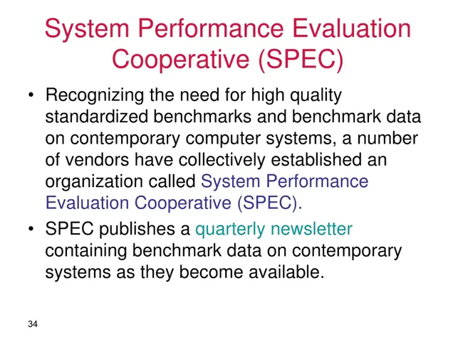 Systems Performance Evaluation Cooperative : 系统性能评估合作社