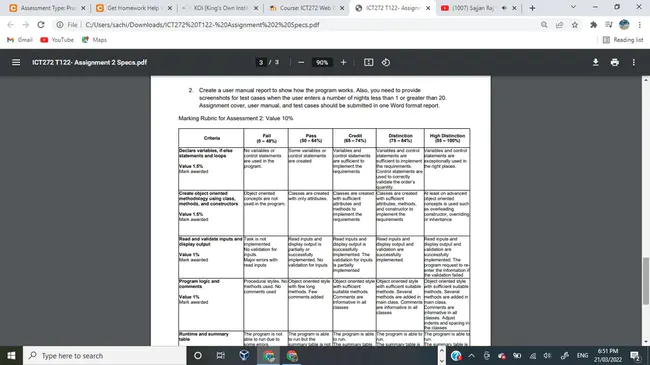 Programming Assignment N : 程序设计任务n