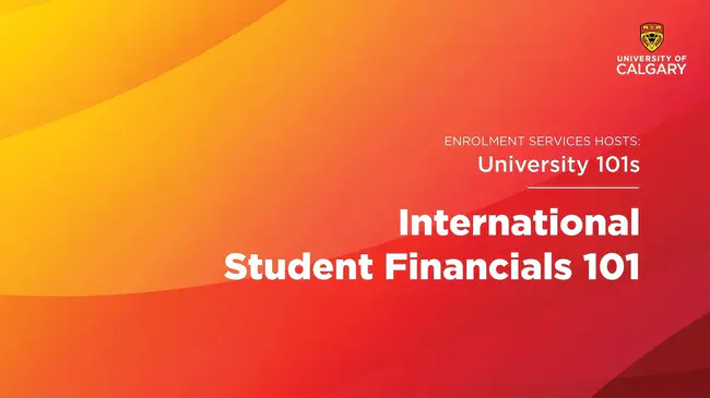 International Student Financial Statement : 国际学生财务报表