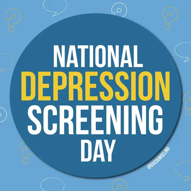 National Depression Screening Day : 全国抑郁症筛查日