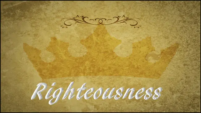 Righteousness : 正义