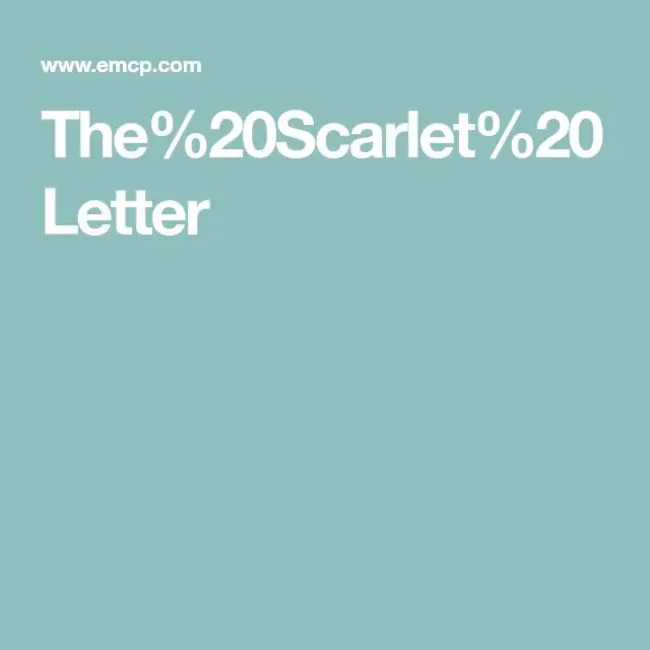 The Scarlet Letter : 红字