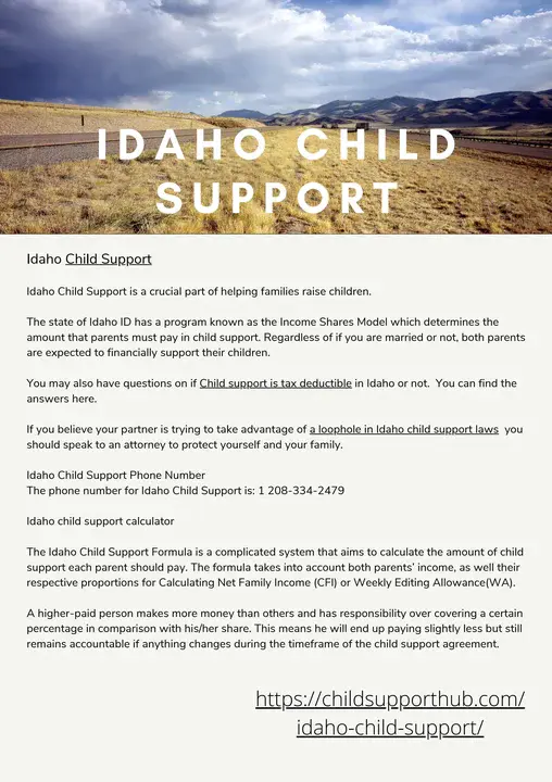 Idaho Child Care Program : 爱达荷州儿童保育计划