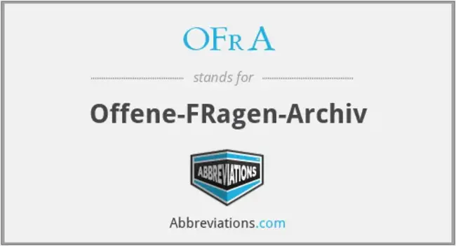 Offene-FRagen-Archiv : 开放问题存档