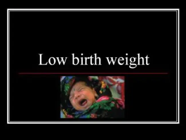 Low Birth Weight : 低出生体重