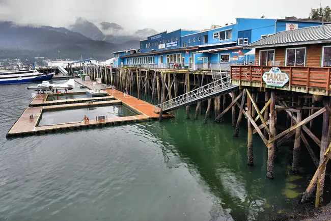 Juneau Harbor Seaplane Base, Juneau, Alaska USA : 美国阿拉斯加州朱诺朱诺港水上飞机基地