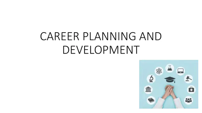 Career Development Plan : 职业发展计划