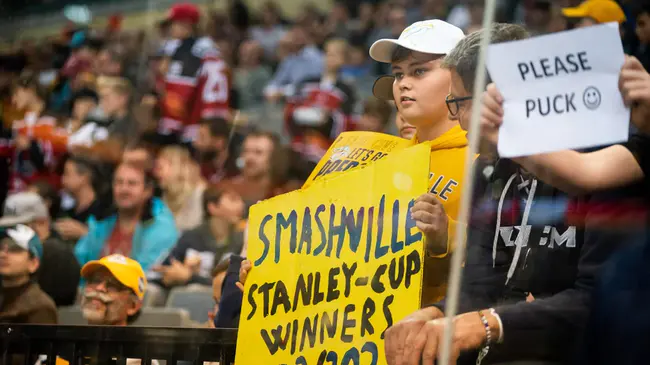 Nashville Predators fan : 纳什维尔掠夺者队球迷