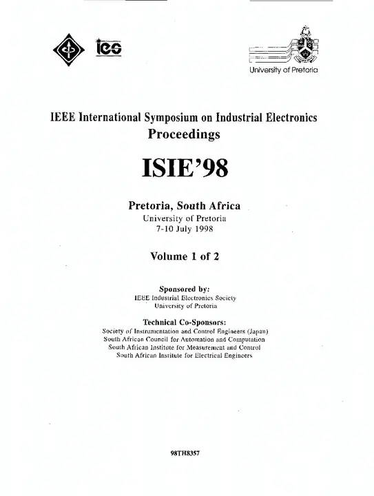IEEE International Symposium on Industrial Electronics : 工业电子国际研讨会