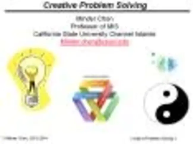 Creative Problem Solving : 创造性解决问题