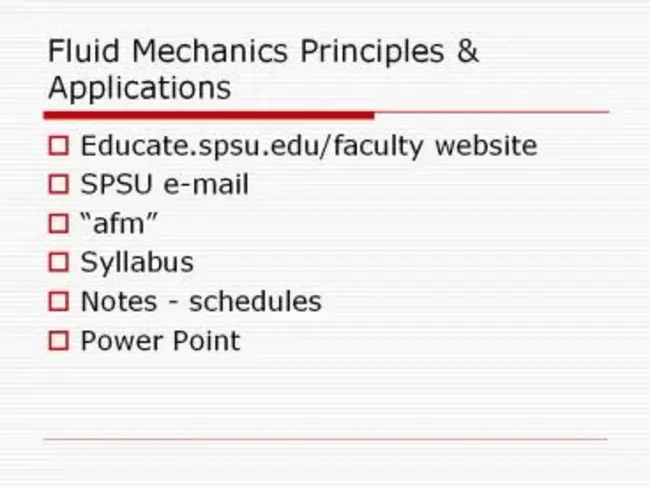 Fluid Mechanics : 流体力学