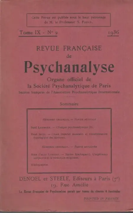 Monographies Francaises de Psychologie : 法国心理学专着