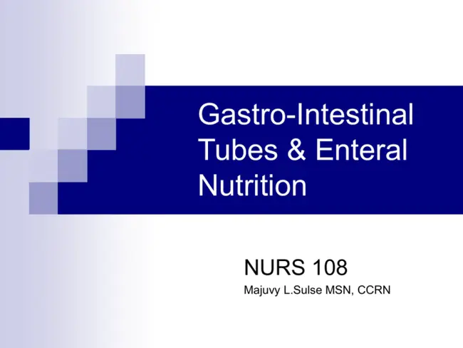Enteral Nutrition : 肠内营养