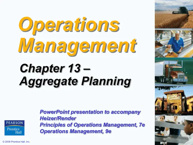 Integrated Operation Plan : 综合运行计划