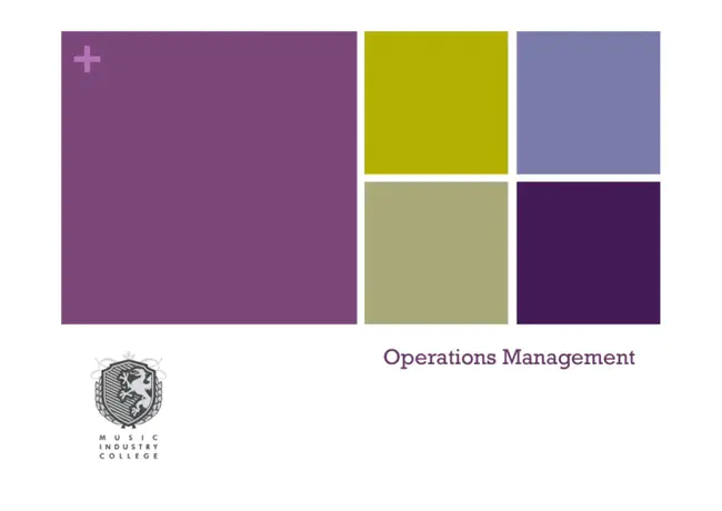 Operational Management Information System : 运营管理信息系统