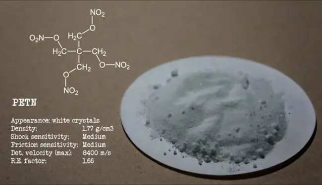 PentaErythrite TetraNitrate : 五赤藓糖四硝酸盐