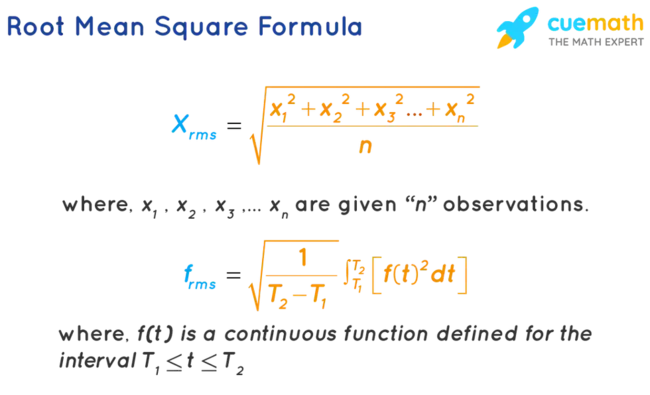 Root-Mean-Square : 均方根