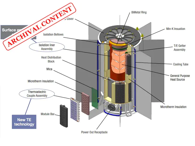 Radioisotope Thermoelectric Generator : 放射性同位素热电发生器