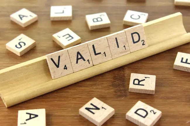 VALid : 有效的