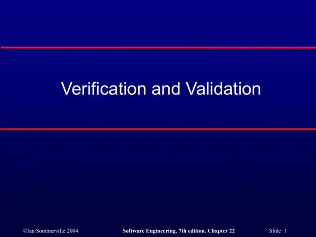 Verification Analysis : 验证分析