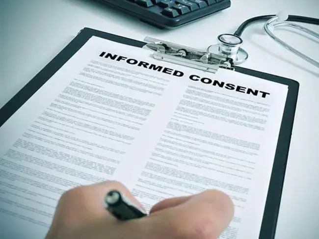 Informed Consent Document : 知情同意书