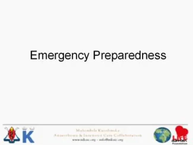 Emergency Preparedness : 应急准备