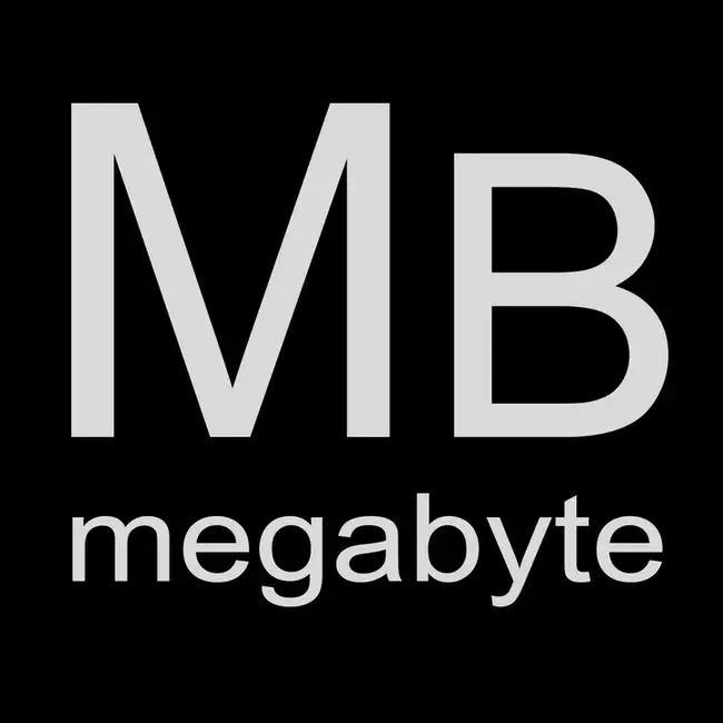 Megabyte : 兆字节