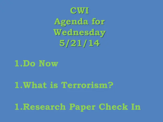 Terrorism Research and Analysis Program : 恐怖主义研究与分析计划