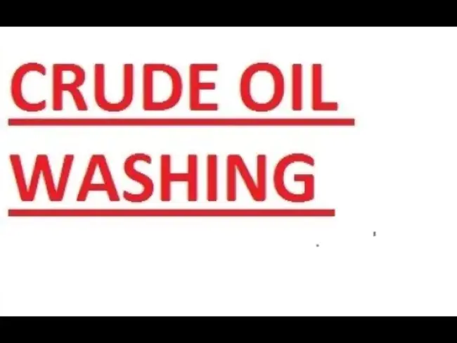 Crude Oil Washing : 原油清洗