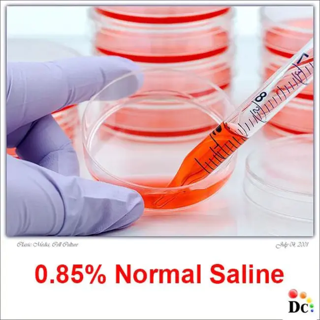 normal saline (0.9%) : 生理盐水 (0.9%)