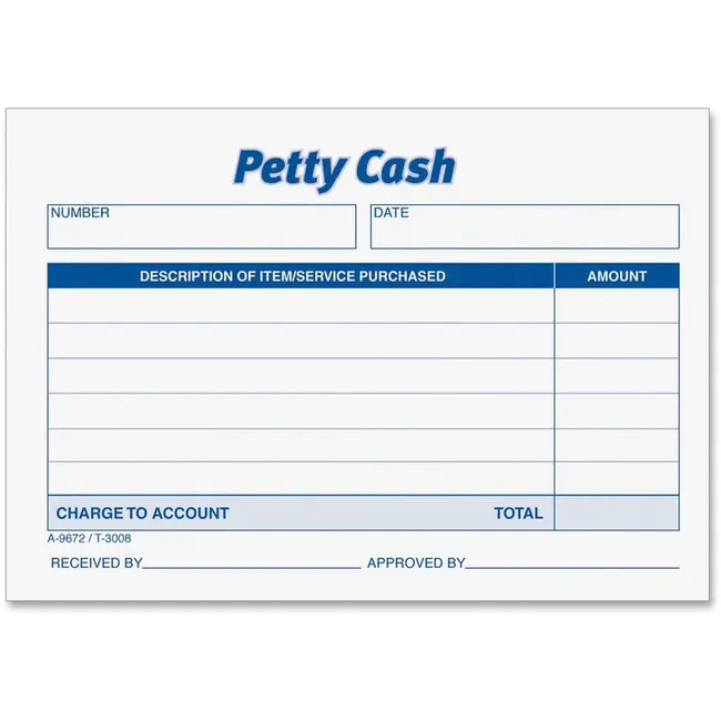 Petty Cash : 零用现金