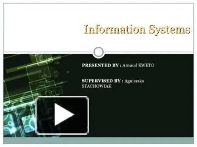 Information Systems : 信息系统