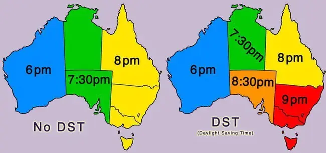 Australian Central Daylight Time : 澳大利亚中部夏令时