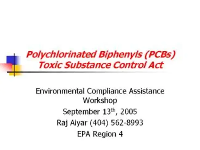 polychlorinated biphenyls : 多氯联苯